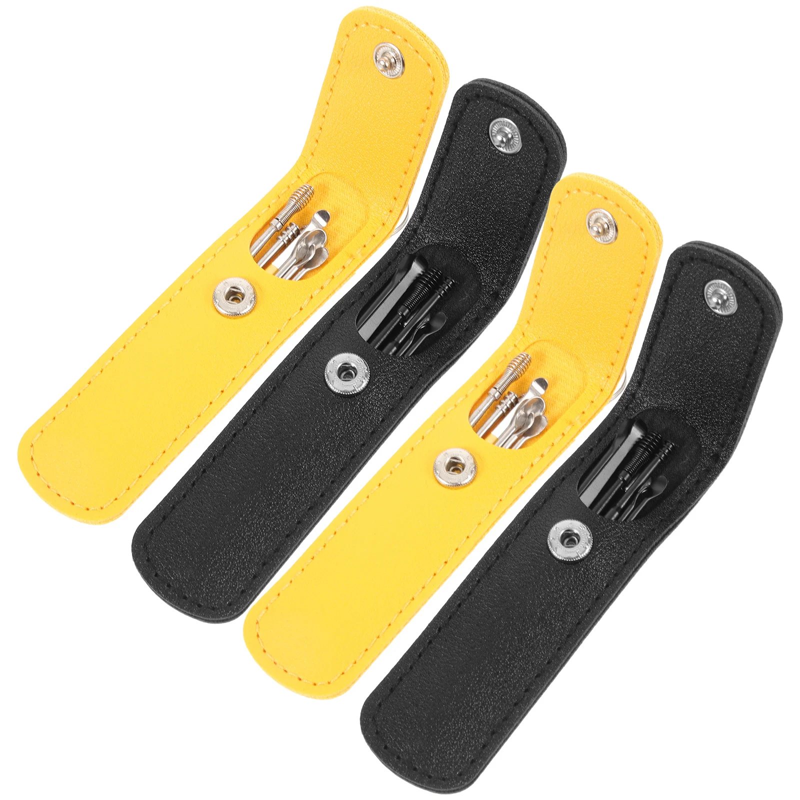 

4 set Ear Picker Set Portable Stainless Steel Cleaning Tools Household Earwax Remover Compact Design Hygienic Use