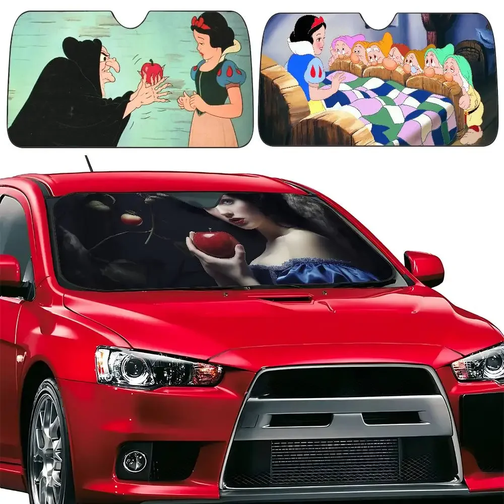 

Snow White And The Seven Dwarfs Car SunShade Front Window Visor 70x130cm Sun Visor Solar Protect Plaid Gift Novelty Car
