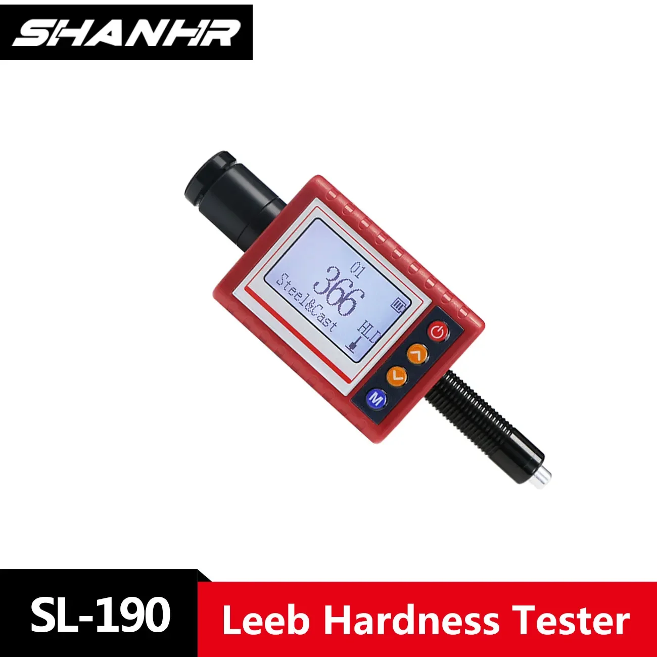 SHANHR Digital Hardness Tester, Portable Digital Display Metal Hardness Tester for Stainless Steel