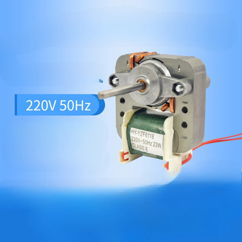 1pcs HY-YZF6116  Freezer Motor  220V 50Hz  23W  Refrigerator Fan Cooling Refrigerator Air Cooled Fan Motor For Fridge Parts