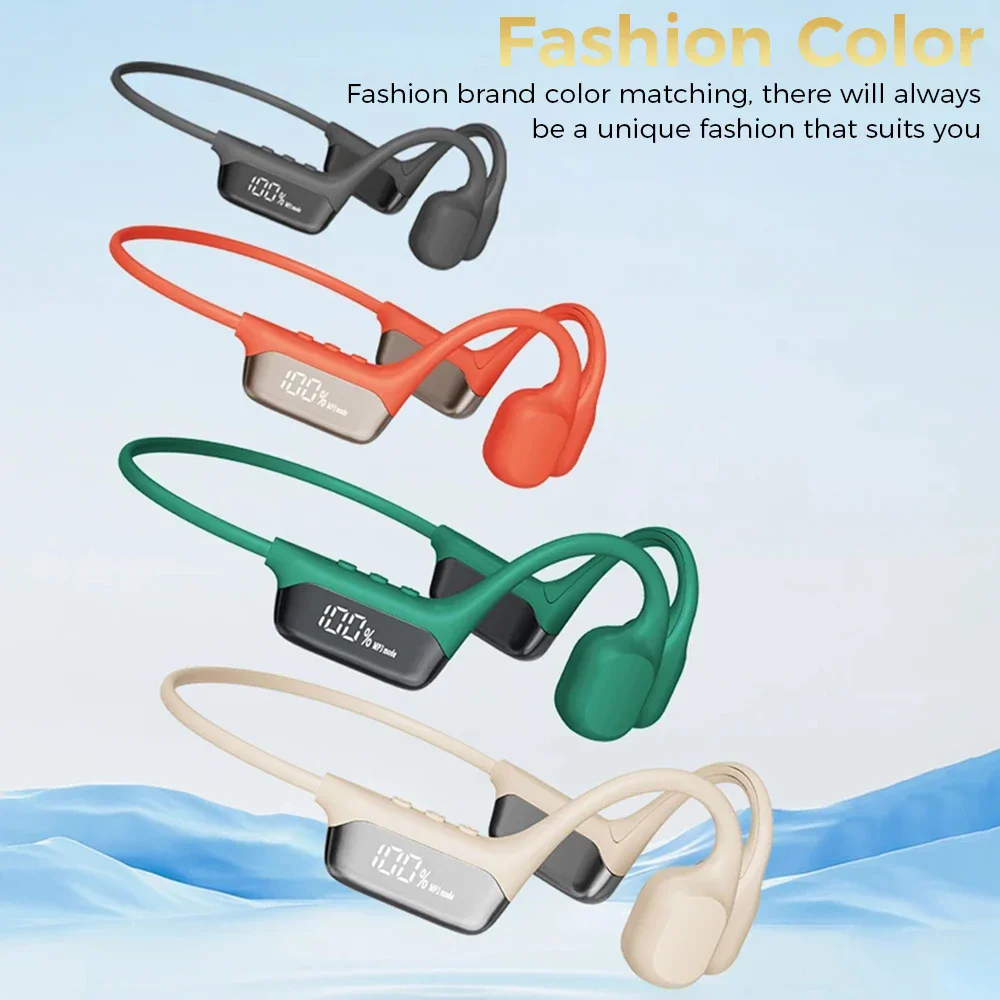 

IPX8 Waterproof Swimming Bone Conduction Wireless Headphone Bluetooth 5.3 32GB MP3 Player HIFI Bass Music Sports Earphones S10