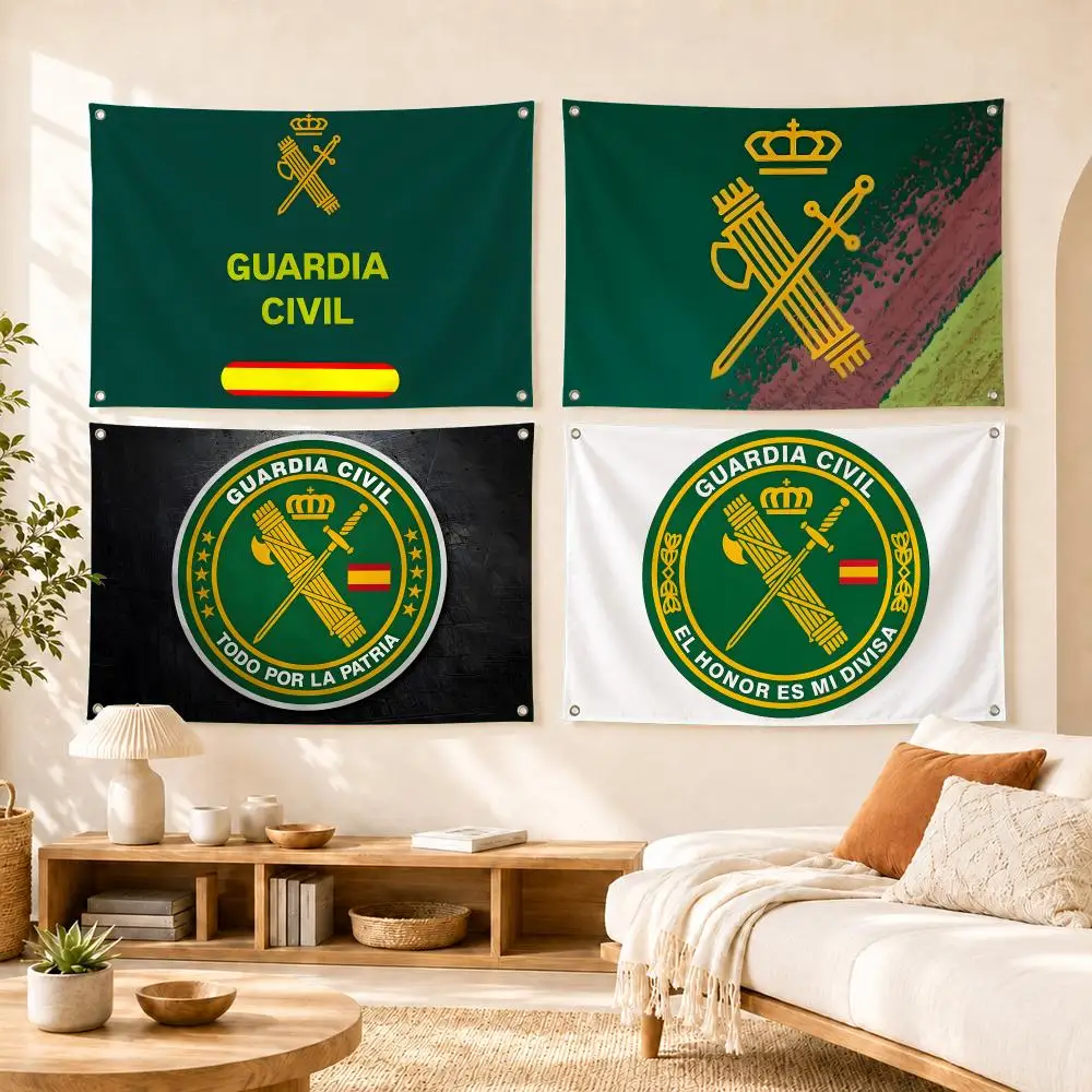 Guardia Civil Nation Collect Flags Flag Soft skin-friendly Durable Tapestry Outdoor party Home living room bedroom Decoration