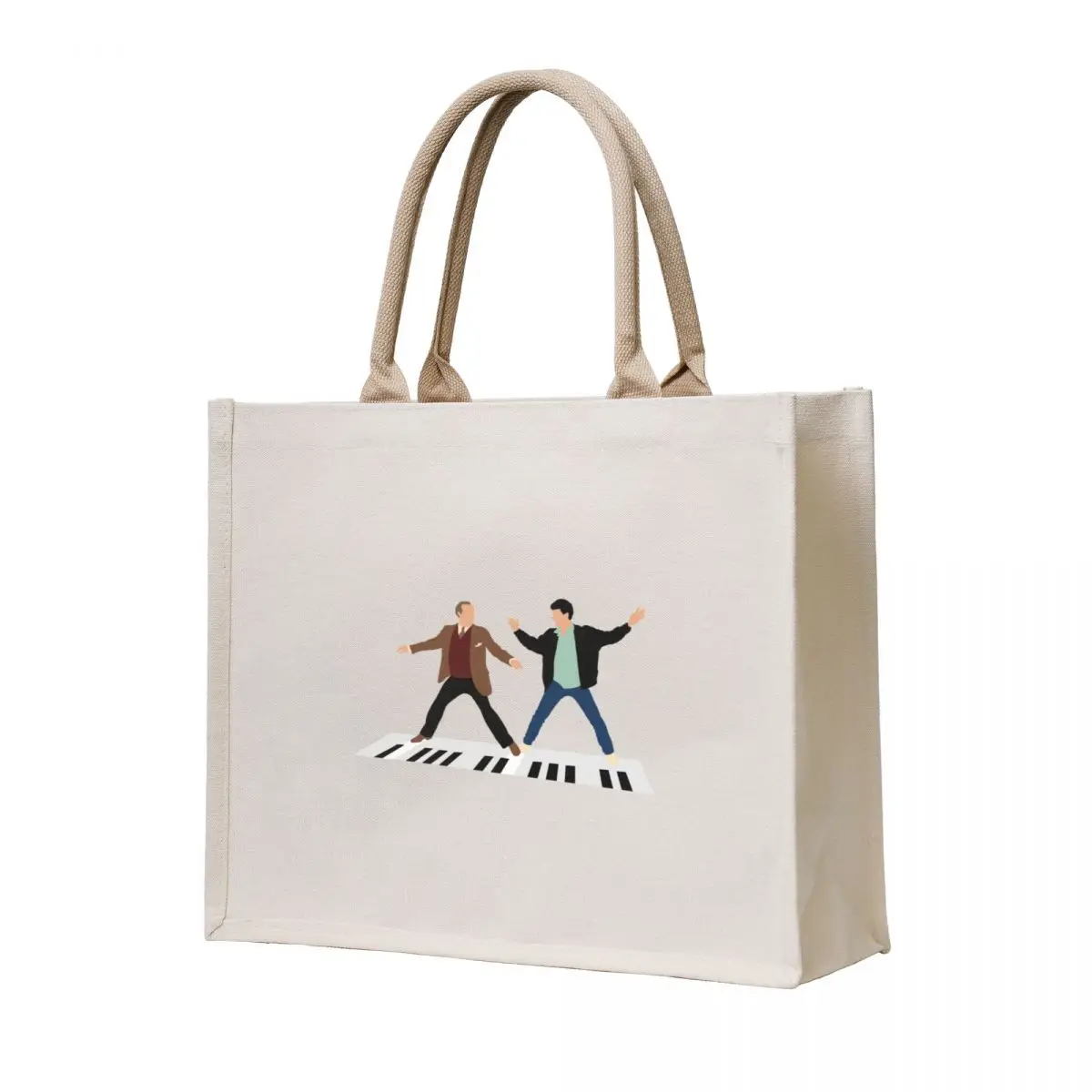 Big Piano Scene Tote Bag cute pouch bag Reusable bags custom fabric bag female