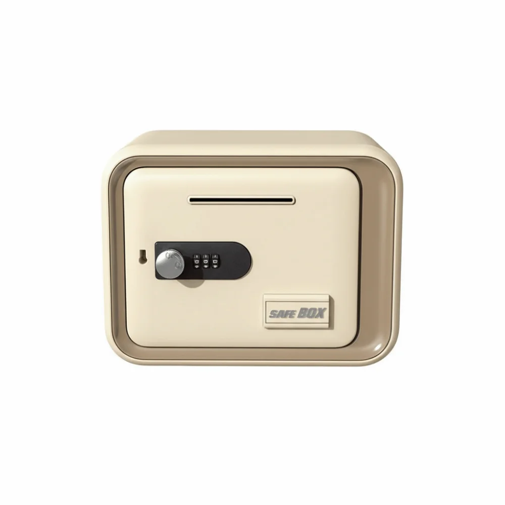 Password Lock Kids Piggy Bank Coin Bill Slot Money Security Mini Safe Box Educational Toy Large Capacity Cash Can Home Use