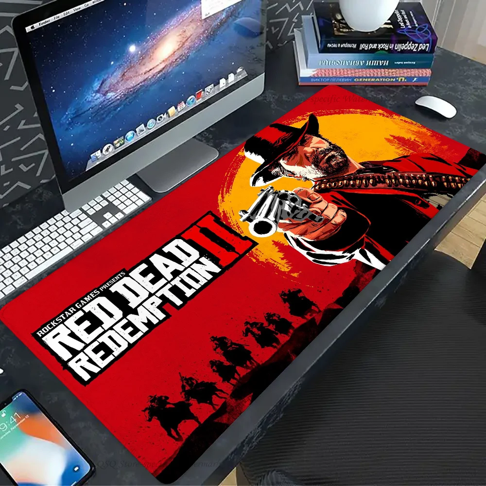 R-Red D-Dead R-Redemption 2 Mousepad Mouse Mat Desk Mat With Pad Gaming Accessories Prime Gaming XXL Keyboard Pad Padding Mat