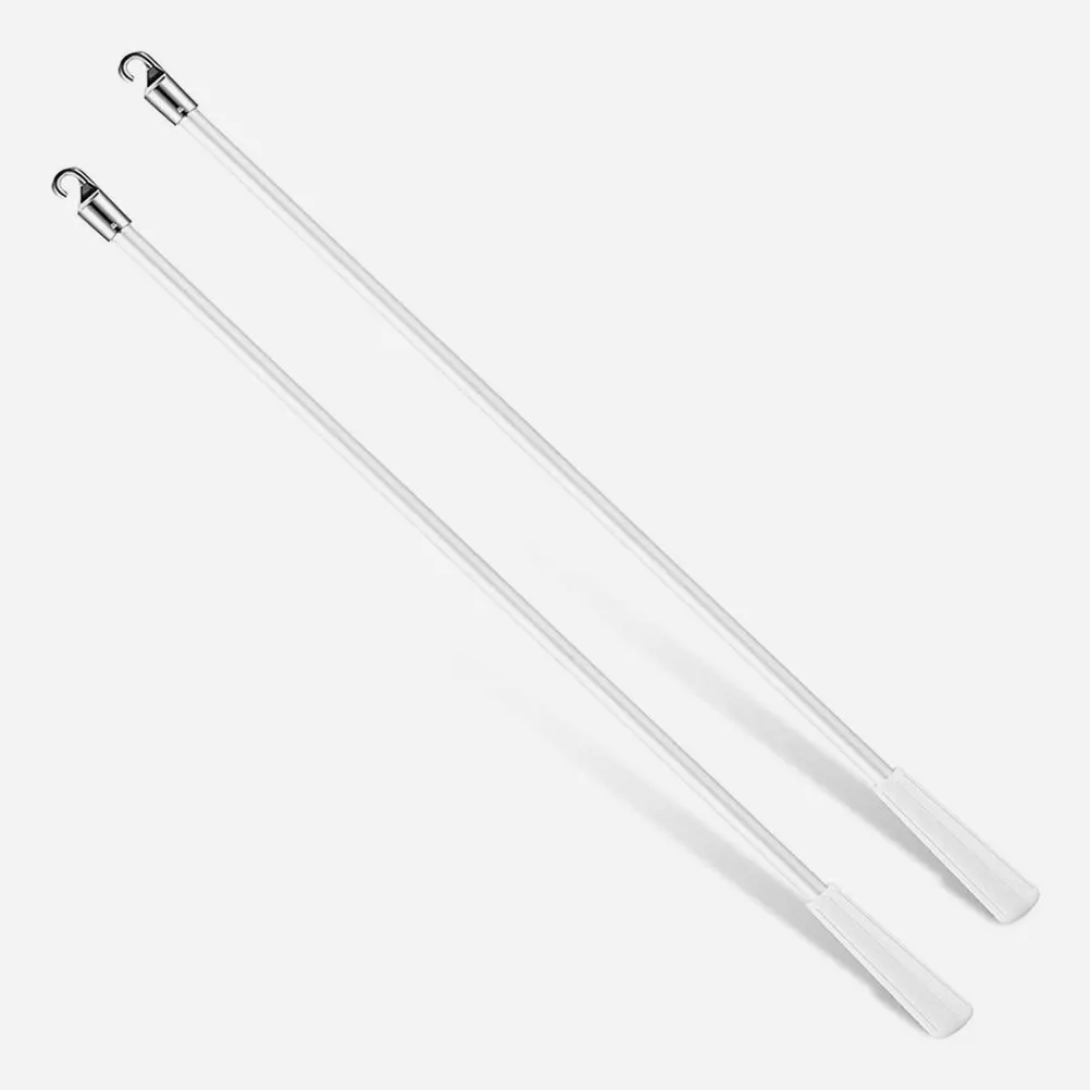 

4Pcs Curtain Pull Wand Fiberglass Vertical Blind Tilt Rod Replacement 17 Inch Smooth Operation Drapery Hardware for Window