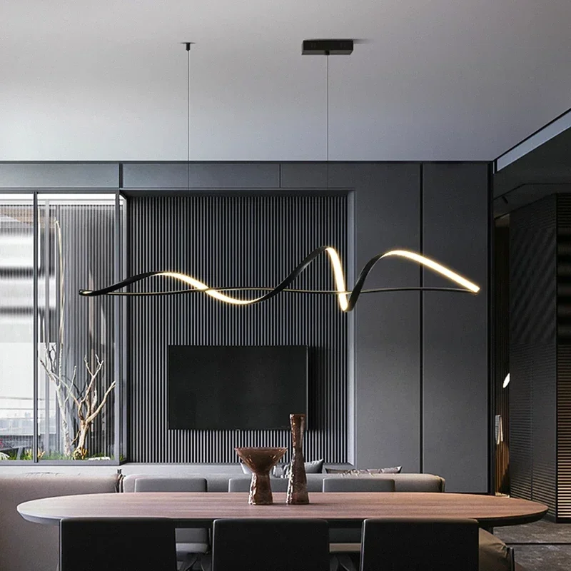 Nordic Simplicity Restaurant Pendant Lights Dimmable for Dining Room Table Kitchen Island Chandelier Home Decor Luster Luminaire