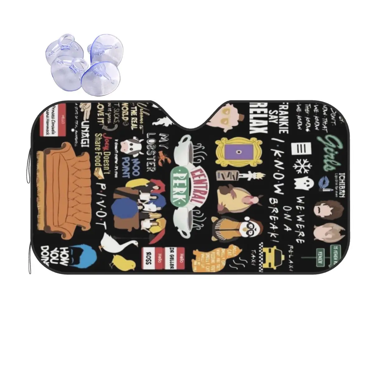 

Унисекс забавные друзья коллаж солнцезащитный козырек лобовое стекло автомобиля переднее лобовое стекло окно солнцезащитный козырек аксессуары чехлы