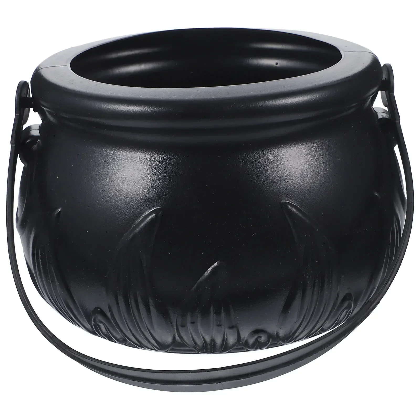 

Candy Cauldron Halloween Bucket Witch Basket Plastic Treat Black Pumpkin Jars Kettle Trick Pumpkin Holder Or Goodie Costume