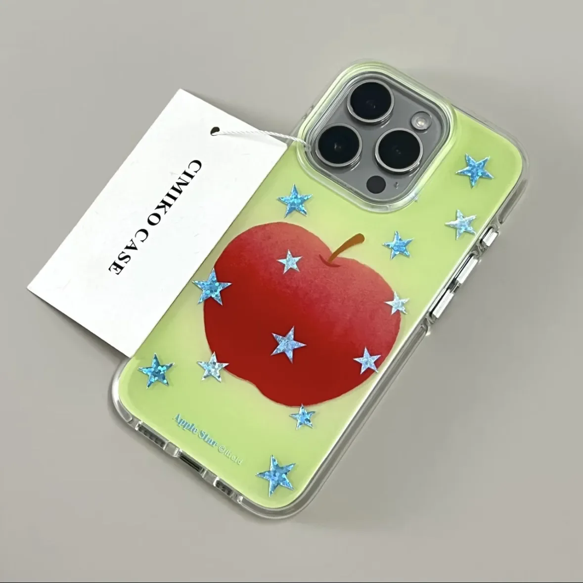 Ins الأزرق ستار الأحمر أبل الكرتون الإبداعية لطيف قضية الهاتف آيفون 17 AIR 16 15 14 13 12 11 برو ماكس Y2K الطازجة تنوعا غطاء