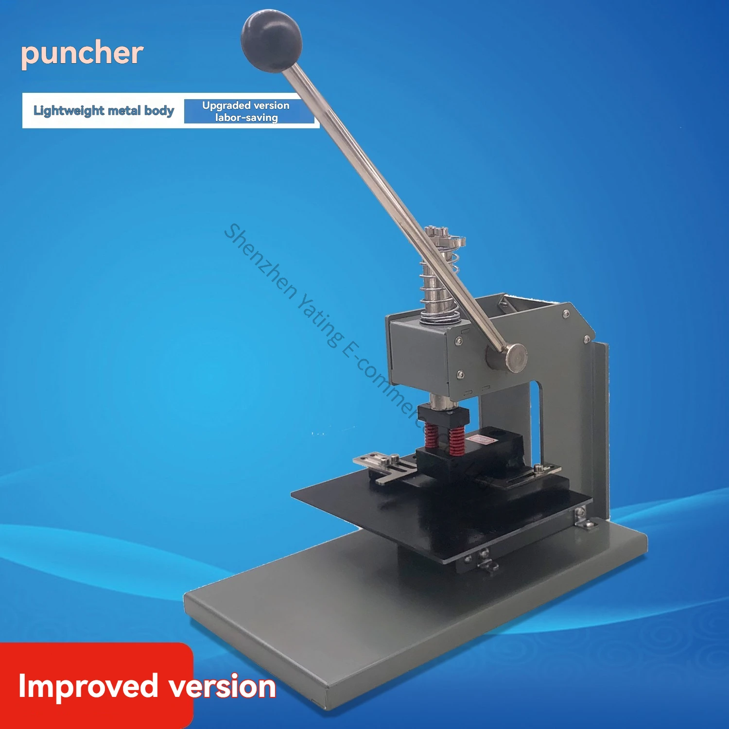 Desktop Pvc Punching Machine Heavy Duty Puncher Card Punching Circuit Board Punching Aluminum Plate Logo Pure Copper Pendant