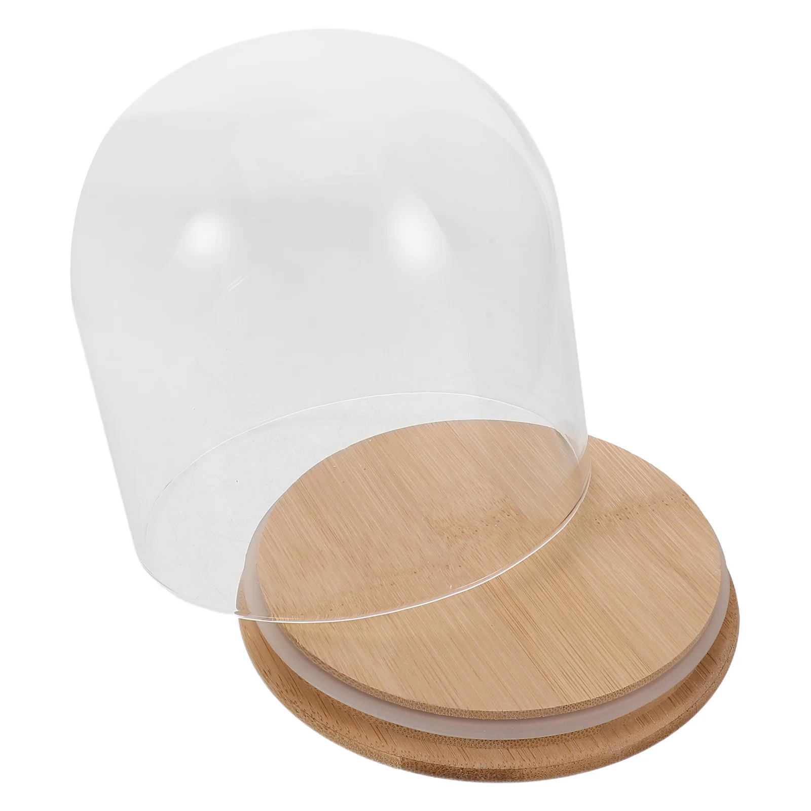 

Clear Glass Dome Bell Display Cloche Showcase Eternal Flower Cover Transparent Empty