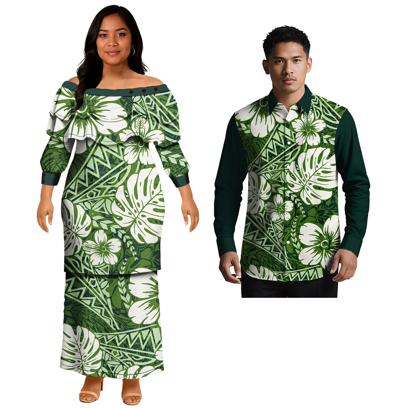 Popular Design Custom Couple C - Men'S Hawaiian Formal Wear 评论和价格