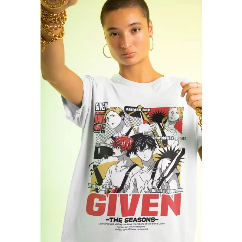 Trends Summer 2025 cosplay Surrounding Given T-shirt Sato Mafuyu Kawaii Akihiko Kaji Nakayama Girl Gift Shirt All Sizes