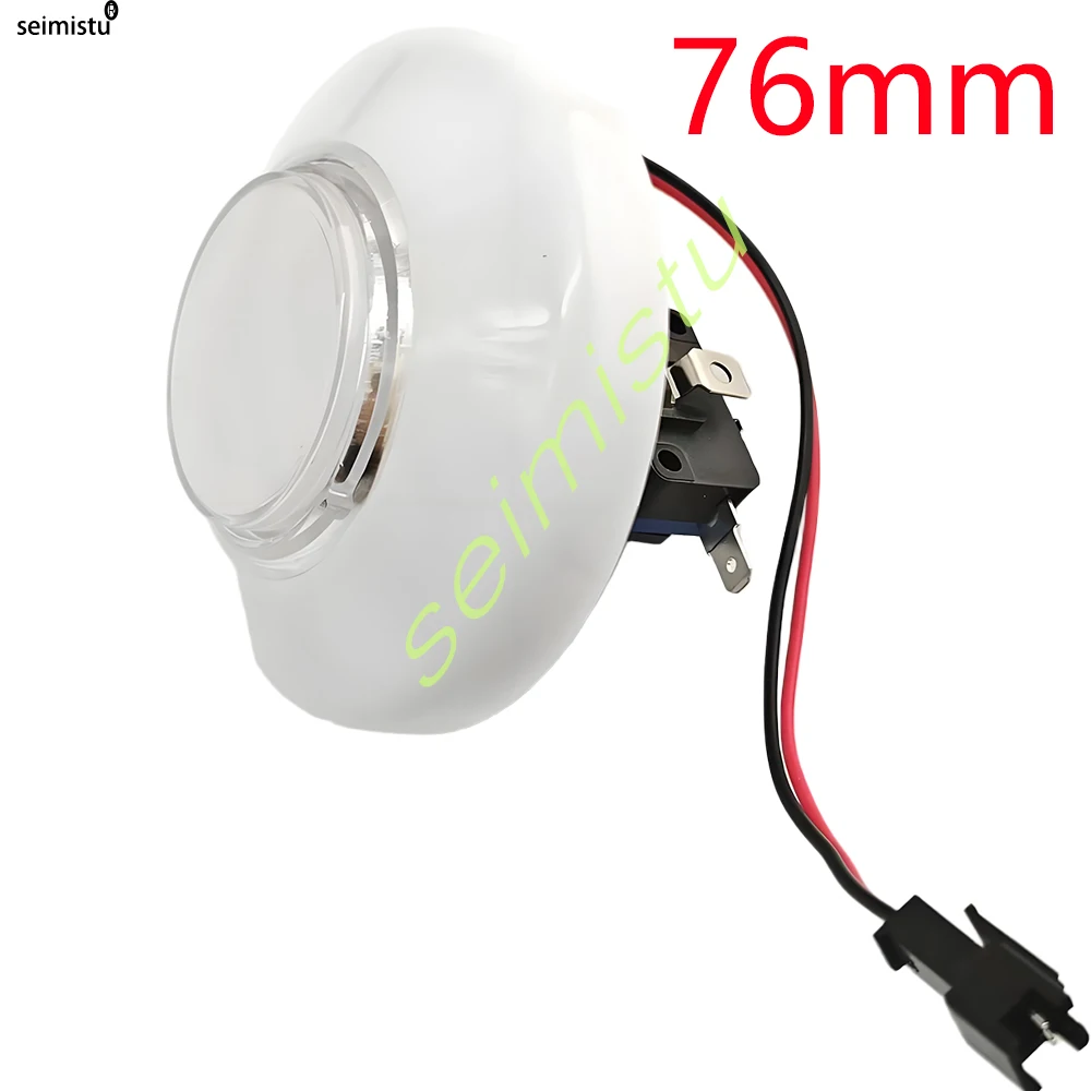76 mm 12 V bunte, lichtbeleuchtete Knopf-Kantenschalter, Flipper-Teile, DIY-Arcade, Mini-Kran-Spielklauen-Verkaufsautomat – Detail 9