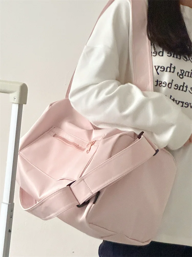 

Новая женская водонепроницаемая нейлоновая дорожная сумка-даффл большой вместимости, повседневная сумка-тоут с несколькими карманами, сумка для спортзала и путешествий на выходные