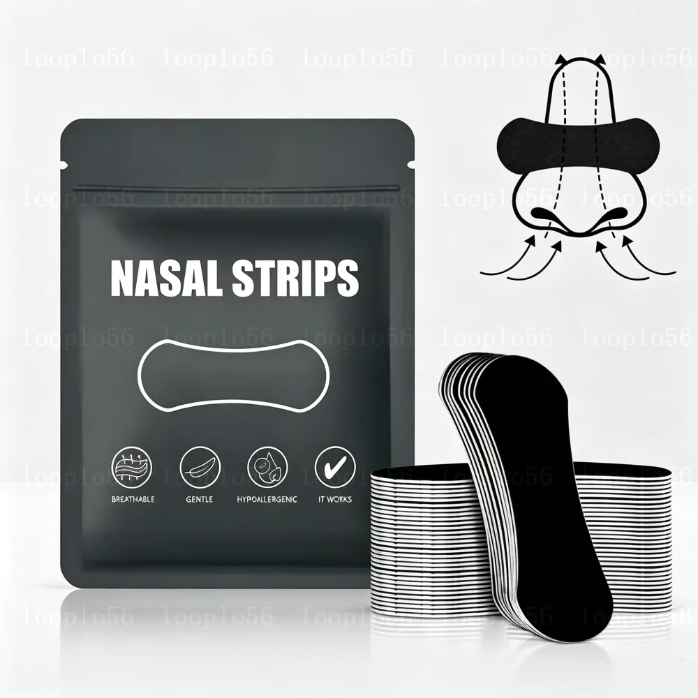 30-150pcs Anti Snoring Nose Strips for Breathing Correction Physical Expansion Breathable Nasal Patch Anti-Snoring Nasal Strips