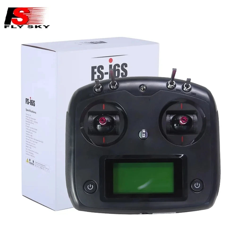 

FLYSKY FS-I6S I6S Transmitter with FS-iA6B / FS-IA10B Receiver 2.4G Controller for RC Fixed-wing Helicopter FPV Racing Drone