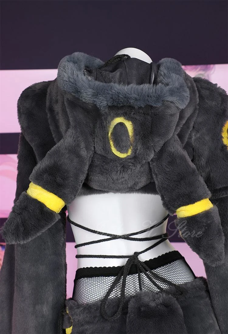 Irelia H Store Game Umbreon Bee Lovely Set  Cospaly Costume Sexy lingeries Plush Sweet Bee Set image 6