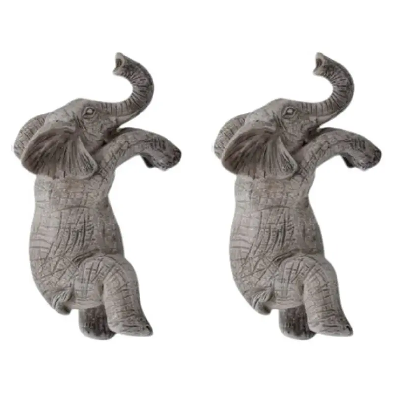 FAST-2X Elephant Hanging Flower Pot Charming Balcony & Garden Decor,Adorable Animal Sculpture, Ideal Gift For Elephant Lovers
