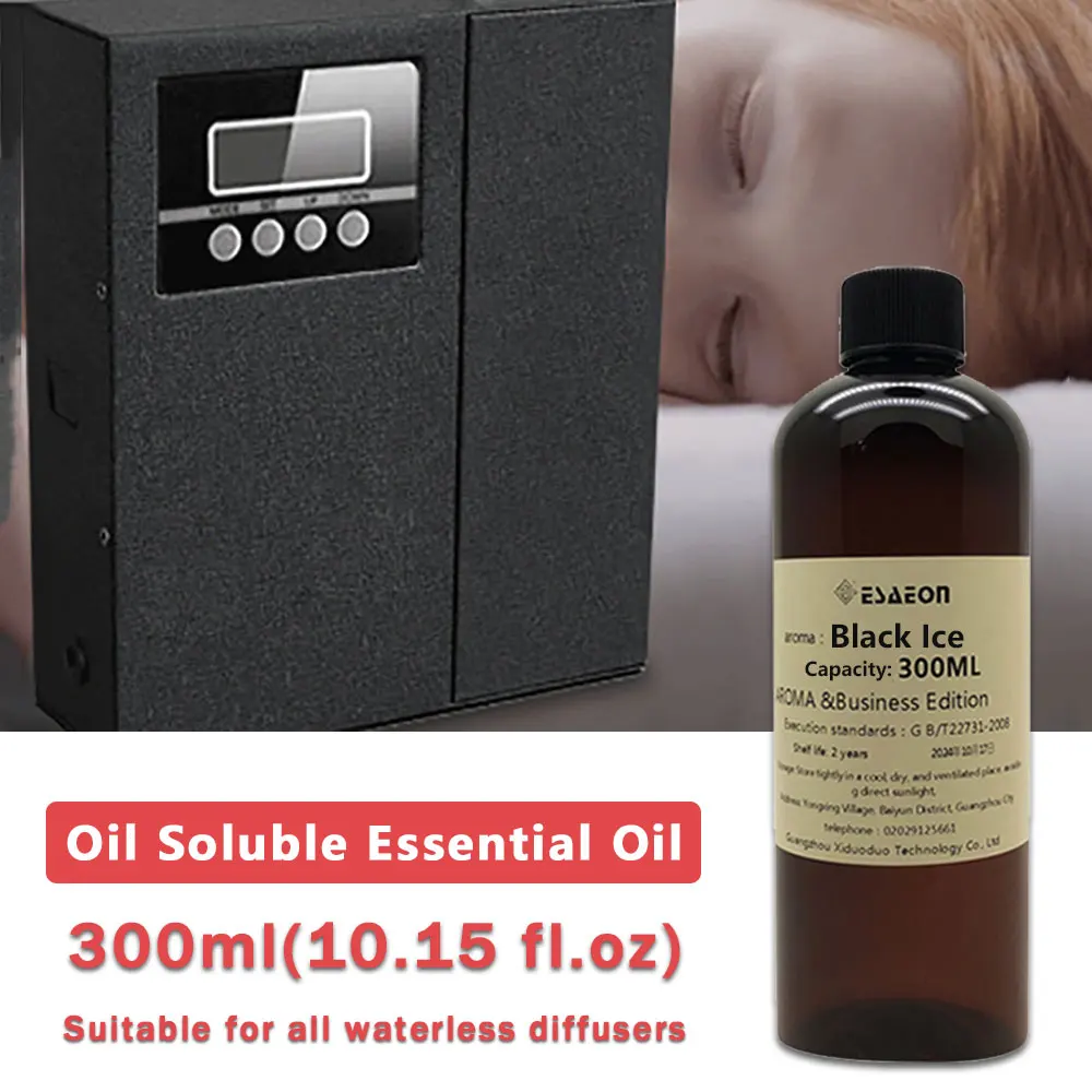 ESAEON 300ml (10.15 fl.oz) Black Ice/Hilton Essential Oils - Diffuser Supplement Liquid Hotel/Bar Diffuser Replenish Perfume Oil