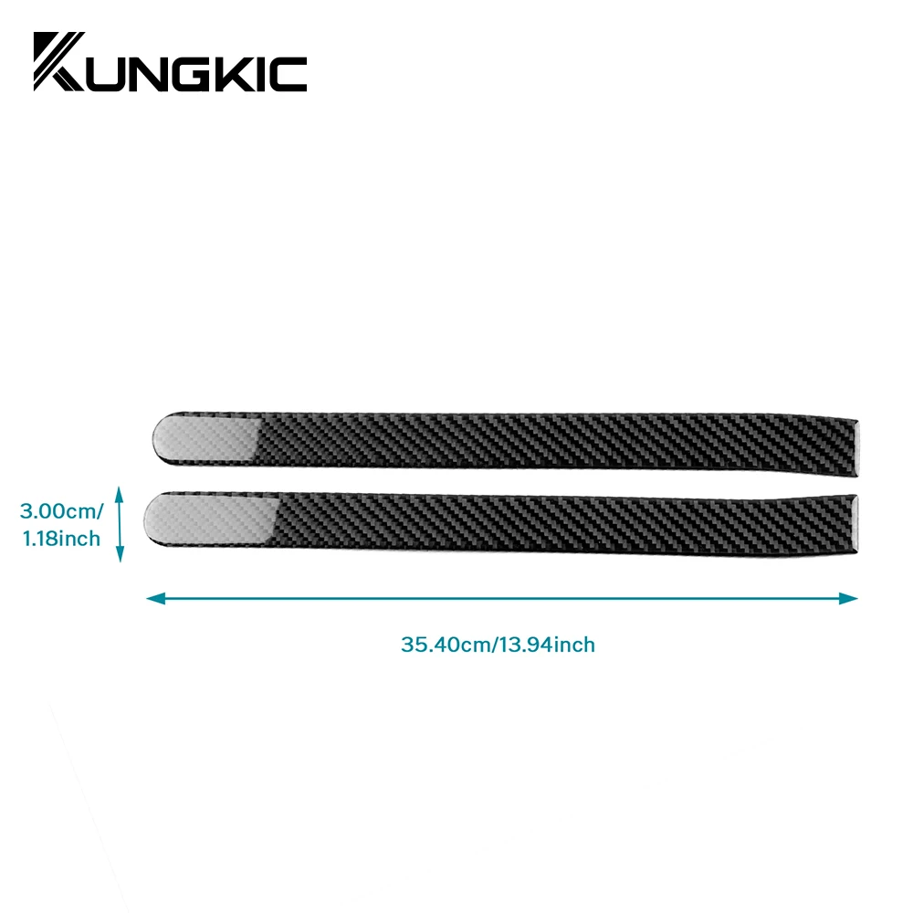 Real Soft Carbon Fiber Sticker For Kia Stinger CK 2019 2020 2021 2022 2023 LHD RHD Car Rear Brake Light Strip Trim Accessories view 6