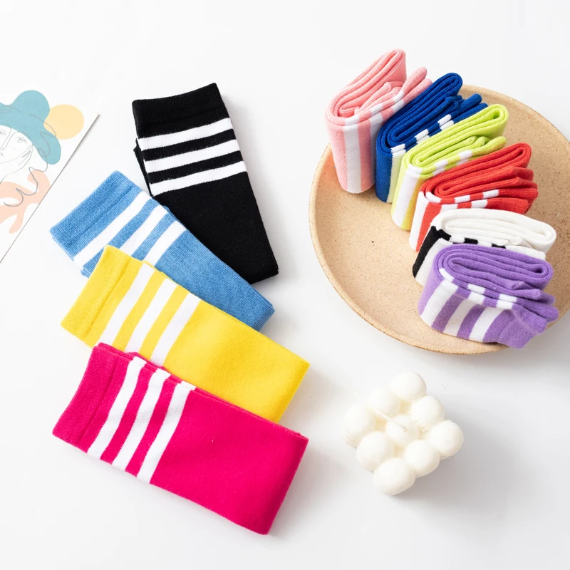 children socks cartoon stripe Baby Cotton Socks Knee High Long LegWarmers Socks Boy Girl Children socks 0-6 Y Baby Socks