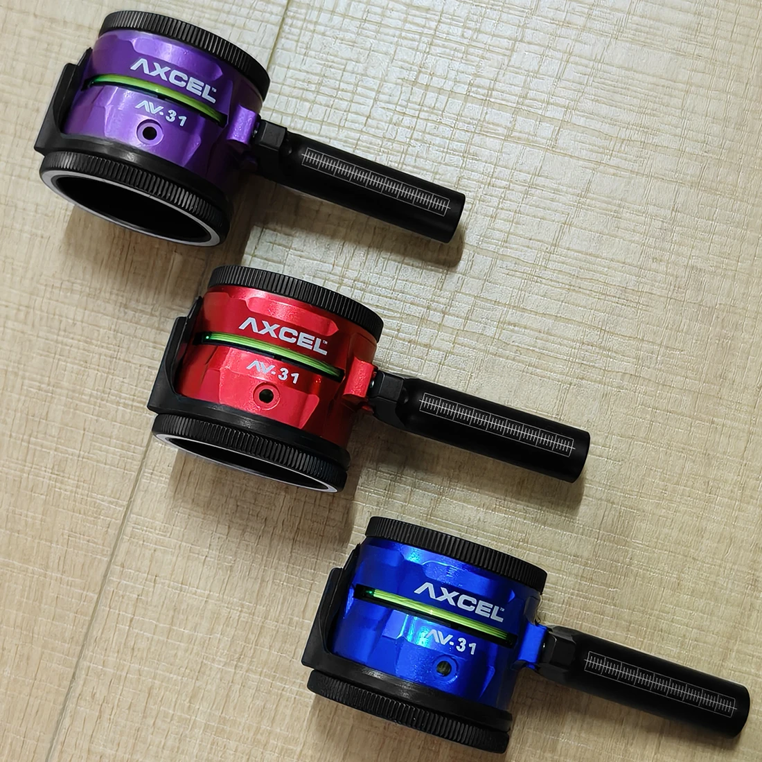 AV31/41 Sight Scope Housing 31/41mm Bow Sight Housing with Built-in Bubble Level Hard Anodized Aluminum Bow Sight Head