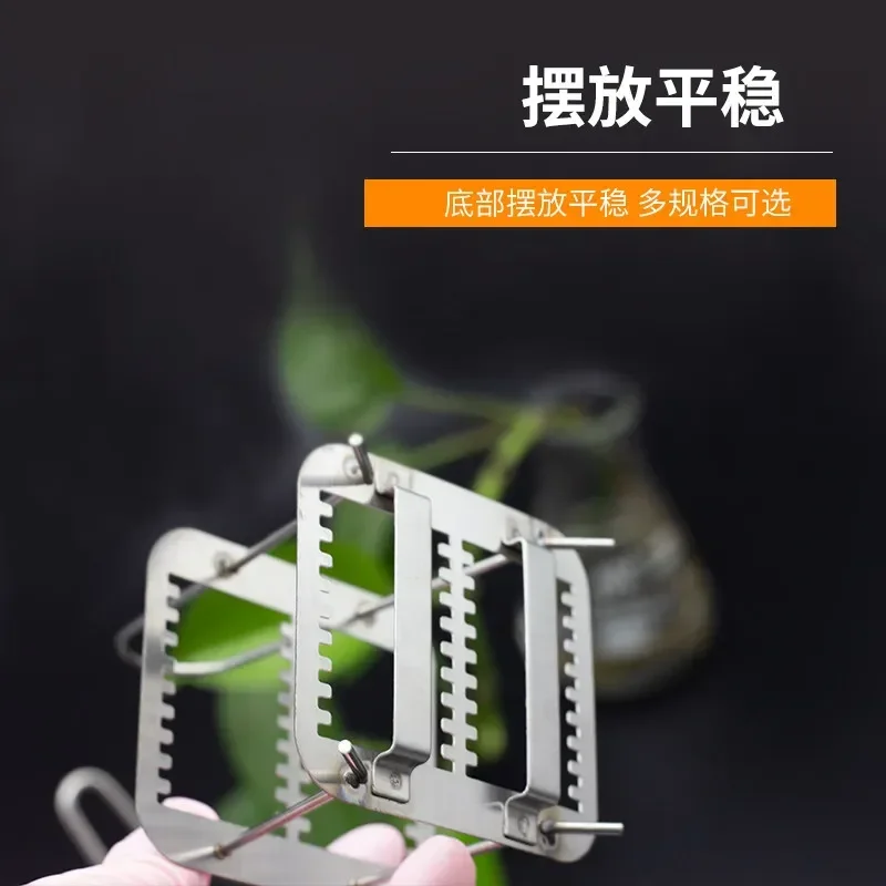 Stainless Steel Dyeing Rack Slide Rack Horizontal Portable Section Rack 10/15/20/24/26/30/40/60