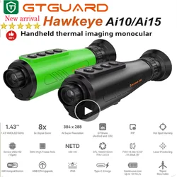 GTMEDIA 열화상 단안 AI Super-resolution384 * 288 열화상 카메라, 다중 장면 IR 야간 투시경 고글, AI15