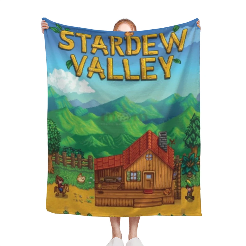 S-Stardew V-Valley Comfortable Flanne Blanket Fluffy Soft Bedroom Decor Sofa Blankets Comforter Home and Decoration