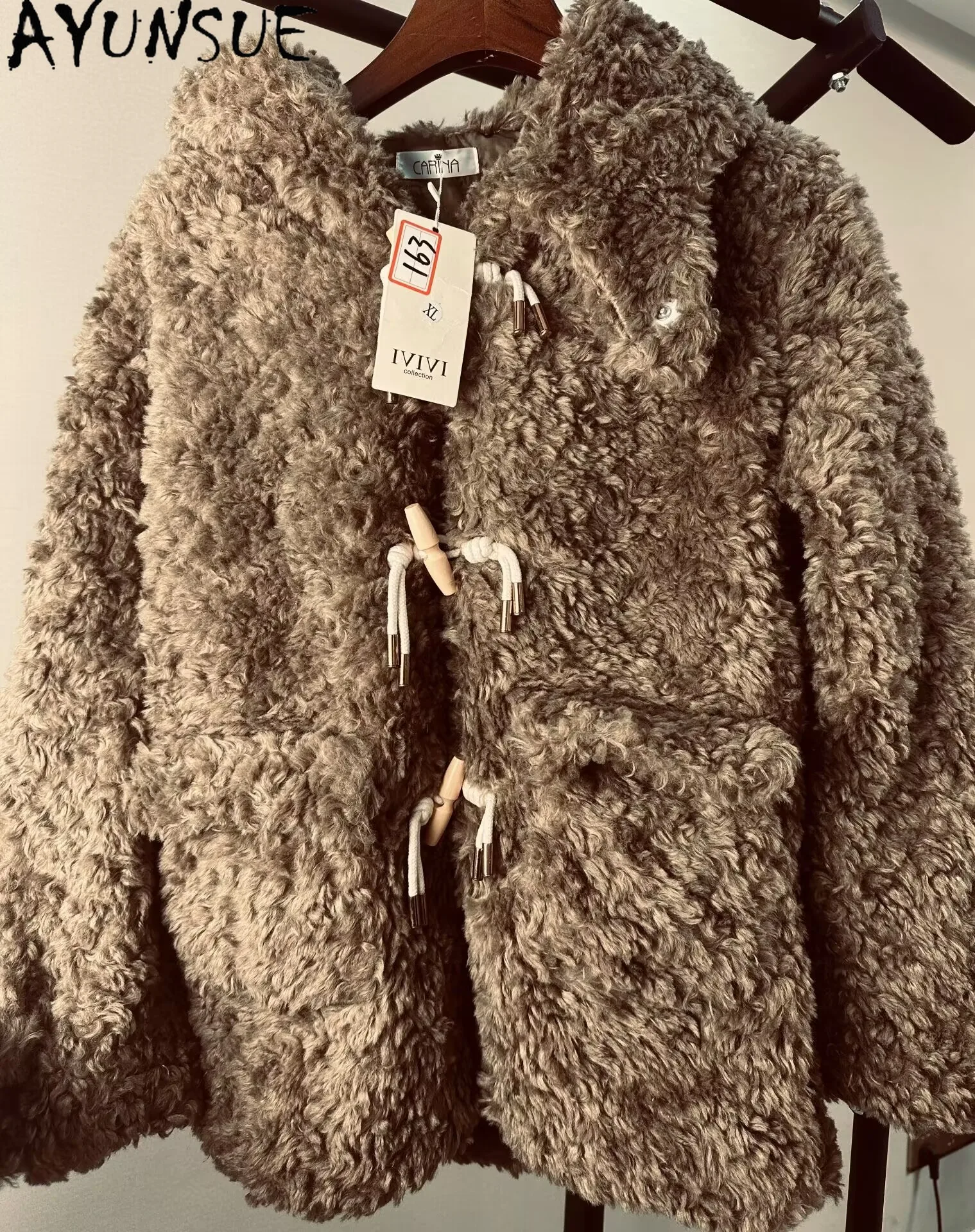 

AYUSNUE Winter Jacket Women Mid-length Parka Warm Womens Coats Unique Coat Promotion Minor Flaws Non Refund and Non Exchange