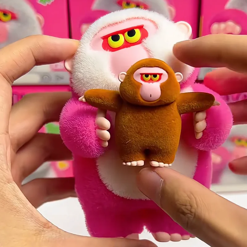 Hello Houhou Text Message Series Blind Box Cute Monkey Toys Mystery Box Surprise Boxroom Decoration Halloween/Christmas Gift