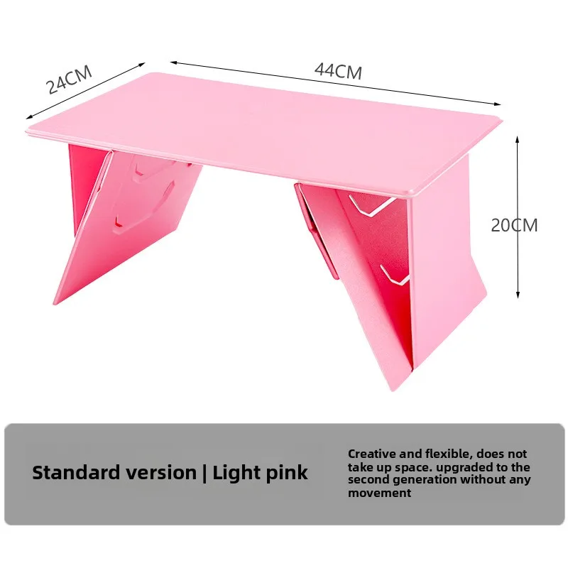 Escritorio plegable ligero para ordenador portátil para cama, mesa con bandeja ajustable portátil, soporte delgado para portátil para uso en sofá, estación de trabajo que ahorra espacio