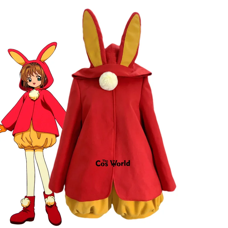 

Cardcaptor Kinomoto Sakura Episode 36 Battle Red Bunny Outfits Anime Cosplay Costumes