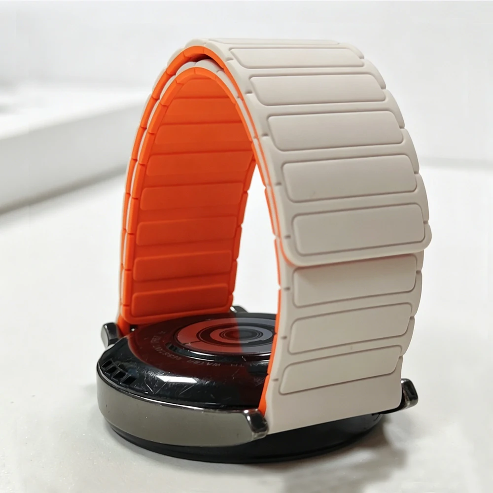 Bracelet magnétique de 22mm pour Huami AMAZFIT Active Max, bracelet à boucle en Silicone de 48mm, GTR 4/3/3 Pro 2e BIP 6 5 UNITY BALANCE, bracelet de montre de sport