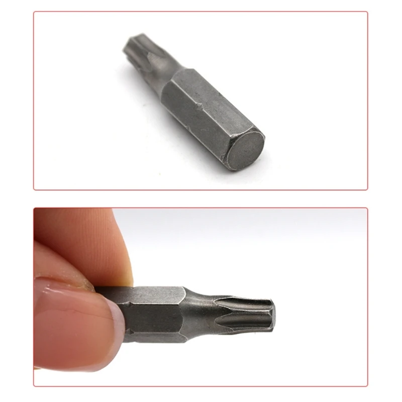 69HC 25mm Screwdriver Bit Torx Shank Drill Bit Electrician Power Tool High Hardness Screw Driver Bit T25 Replacement