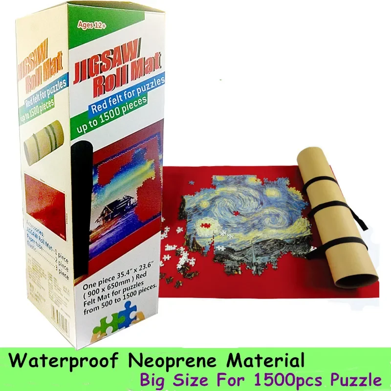 105x75cm 2000 Piece Portable Puzzles Mat Jigsaw Roll Large Accessories Storage Travel Games Waterproof Pad