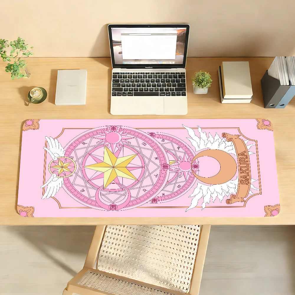 Cardcaptor Sakura Large Anime Gaming Mouse Pad,Non‑Slip Desktop Keyboard Desk Mat,Soft Table Accessory for PC Laptop Gamer