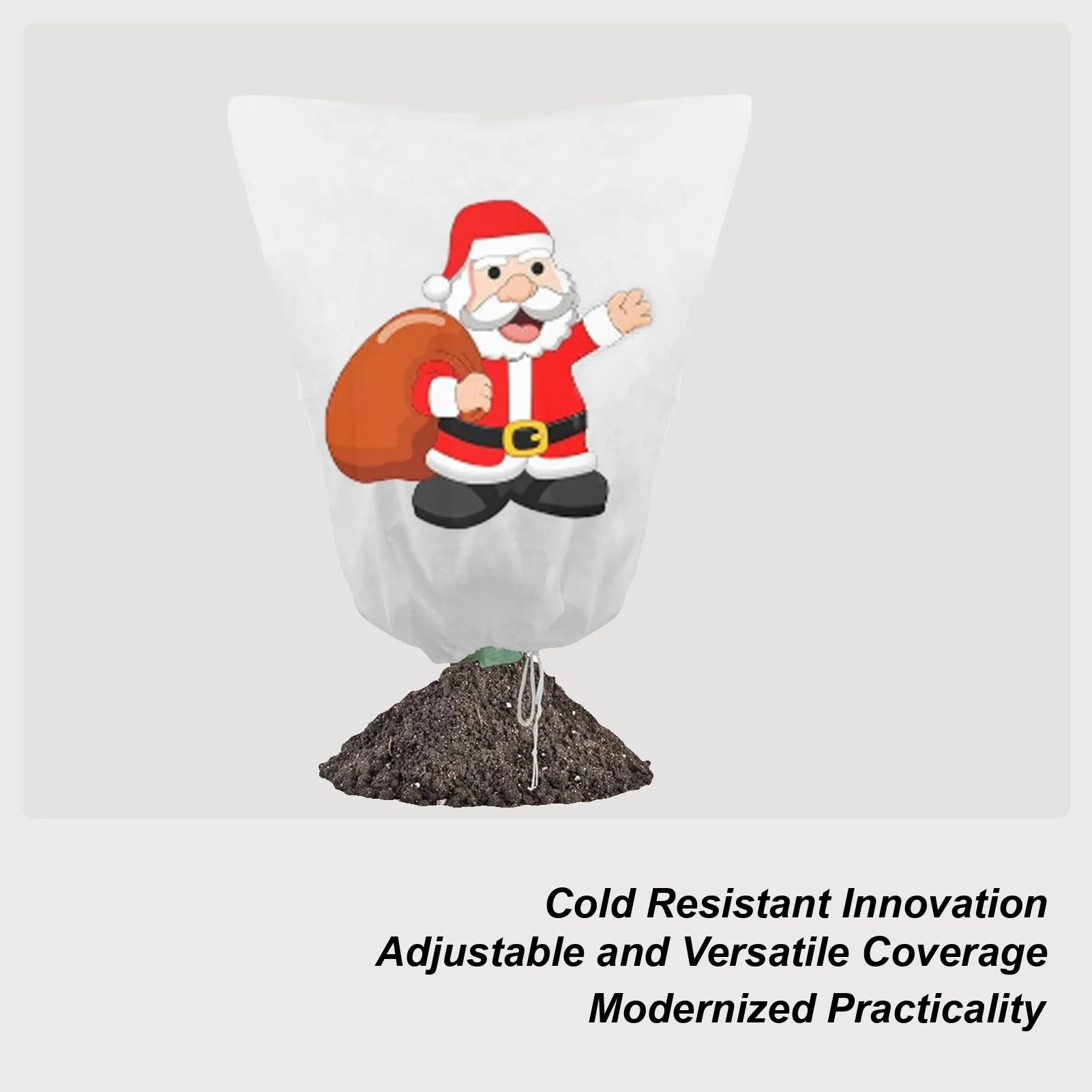 

Plant Covers Freeze Protection Christmas Theme Cold Weather Plant Covers Outdoor With Zipper Drawstring Buckle Breathable