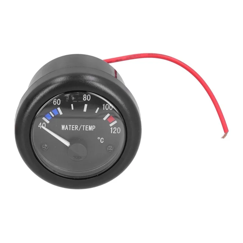 

Marine Water Temperature Gauge 40‑120℃ LED Backlight with Alarm Sensor Indicator Light 12V