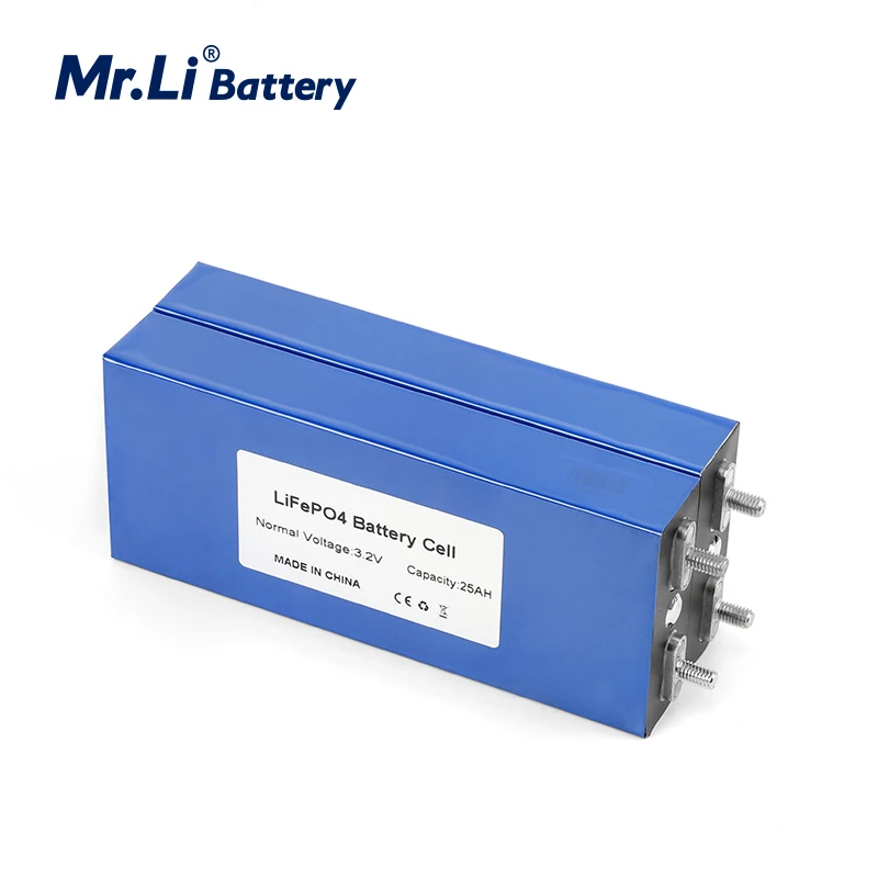 Mr.Li 16pcs 3.2V 25Ah LiFePO4 battery cell 25000mAh Lithium iron phosphate deep cycles for Diy 12V 24V 36V 48V wind power system