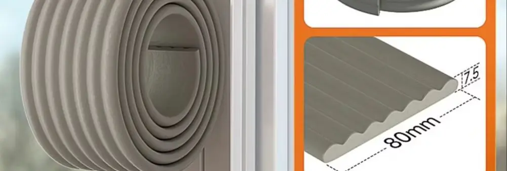 

5Roll Acoustic Foam Window Sealing Strip Self-adhesive For Door Window Windproof Tape Door Serl Gap Air Leakage Filling Strip