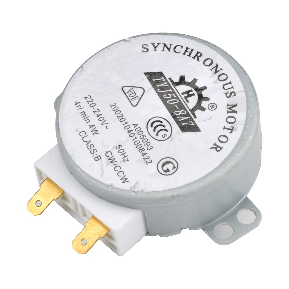 AC 220V-240V 50Hz CW/CCW Microwave Turntable Turn Table Synchronous Motor TYJ50-8A7 Vertical Turntable Motor