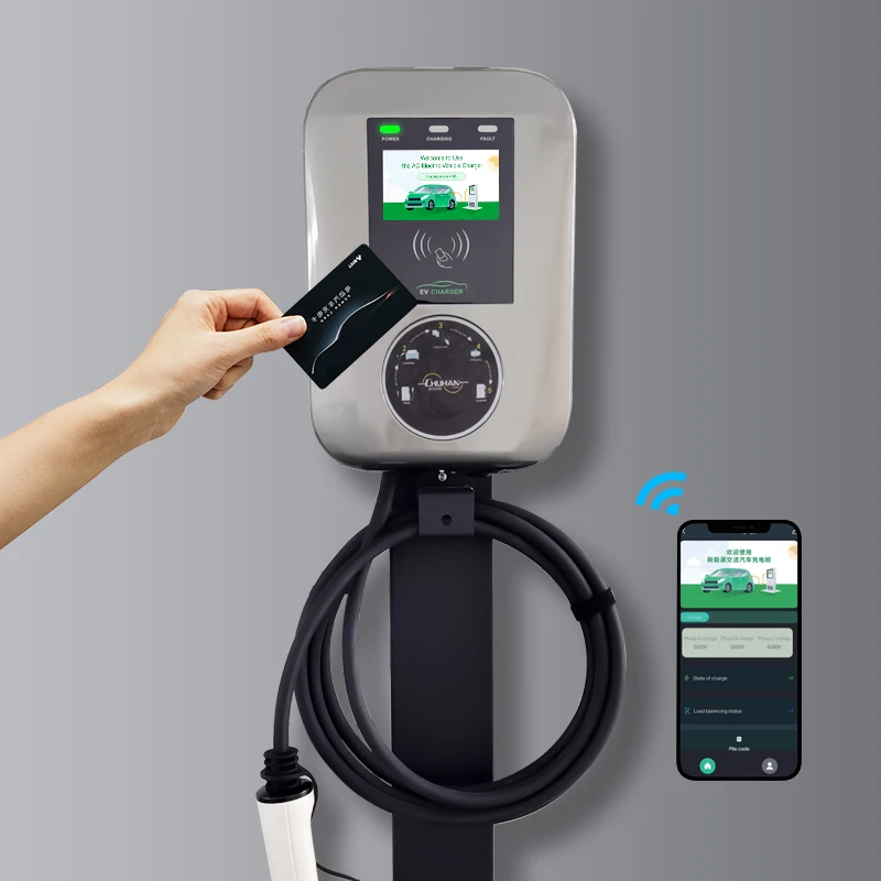 7KW 11KW 22KW Fast Charging Home Electric Car EV Charger Type 1 Type 2 GBT Wall-mounted Floor-mounted AC 220V/380V