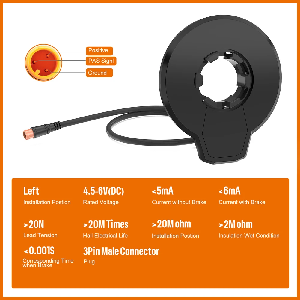 

130X Throttle Accelerator for eBike Systems Waterproof IPX5 Designed for 24v/36v/48v/60v/72v with Dual Hall Sensor