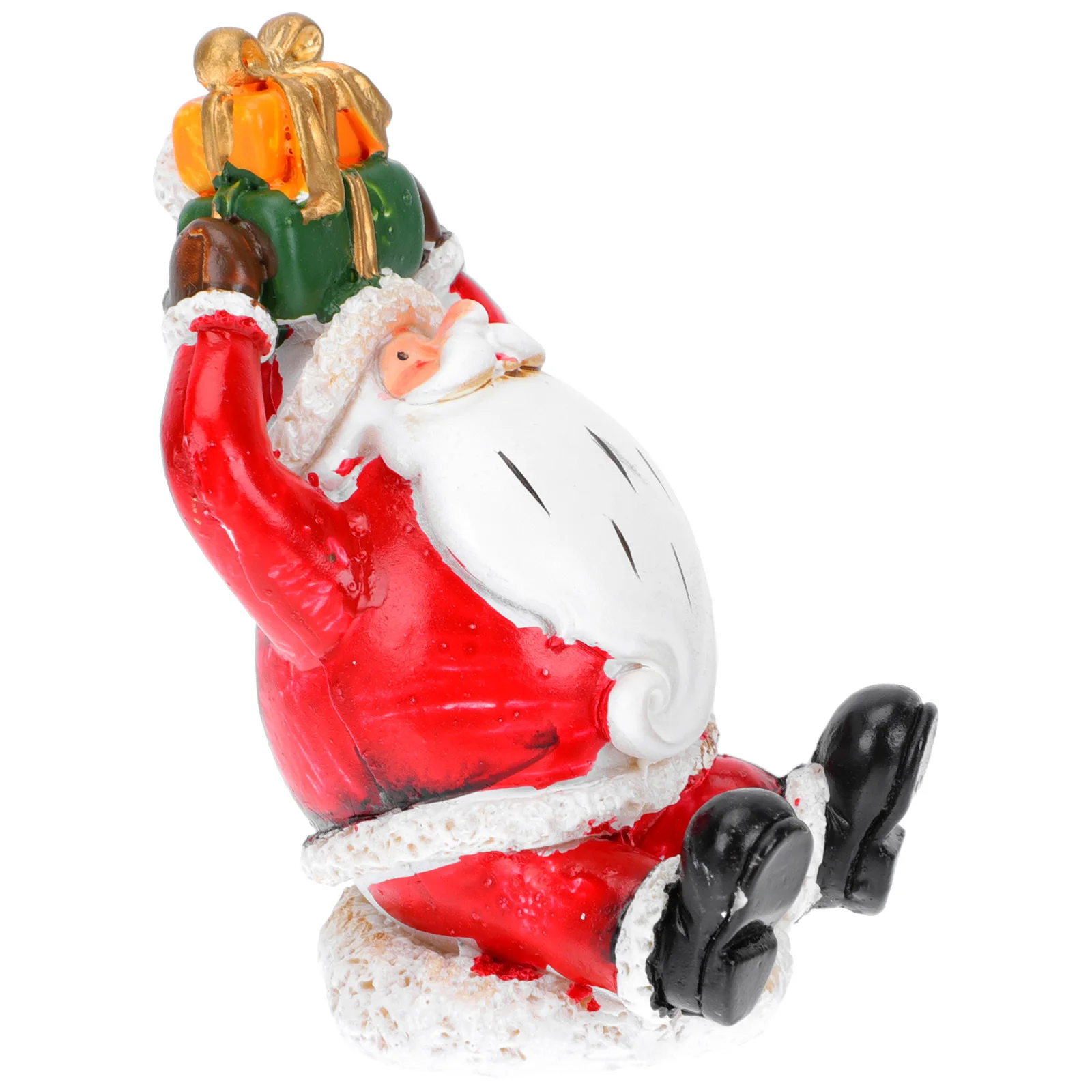 

1Pcs Santa Claus Resin Artware Desktop Adornment Small Christmas Ornament Xmas Decor Santa Claus Decor Small Ornament