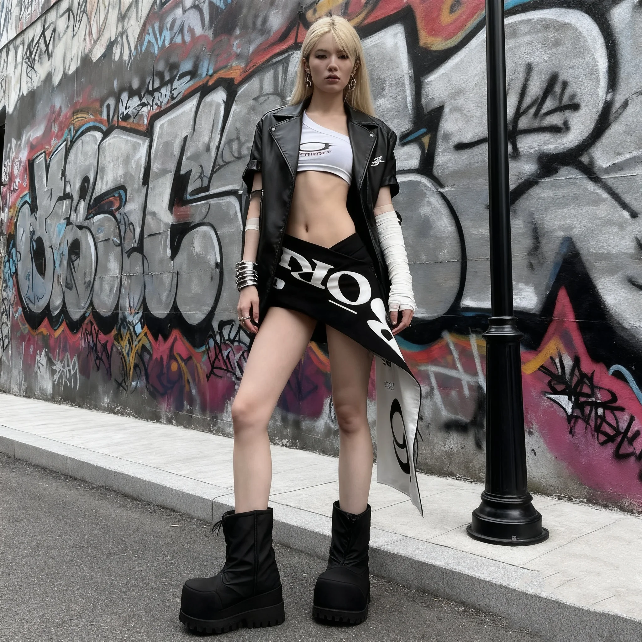 Letter Print Black Waist Belt Women's Harajuku Streetwear Y2K 2000s Emo Fashion Accessory for Clothes Unique Wide Waist Seal