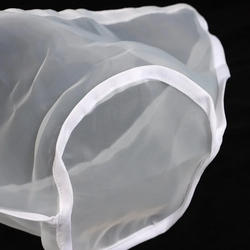 New Bowl Shape Kitchen Food Filter Net Drawstring Anti-blocking Nylon Filter Bags Reusable Easy to Clean Food Dehydrat Strainer