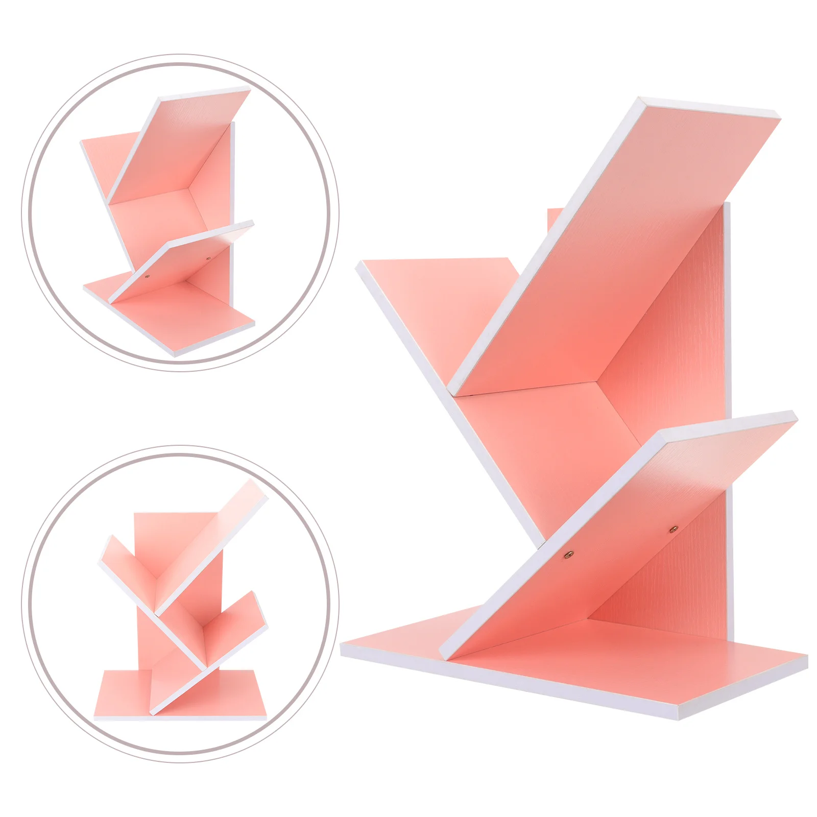 

Multi-Function Tree Bookshelf Sturdy Desktop Storage Rack for Books Office Sundries Efficient Space Utilization Home Study